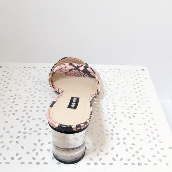 Nine west pink snakeskin sandals - Picture 5 of 16